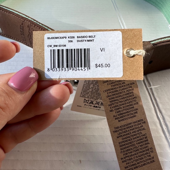 Diesel leather combined belt size 85/34 NWT made in Italy - Picture 11 of 12